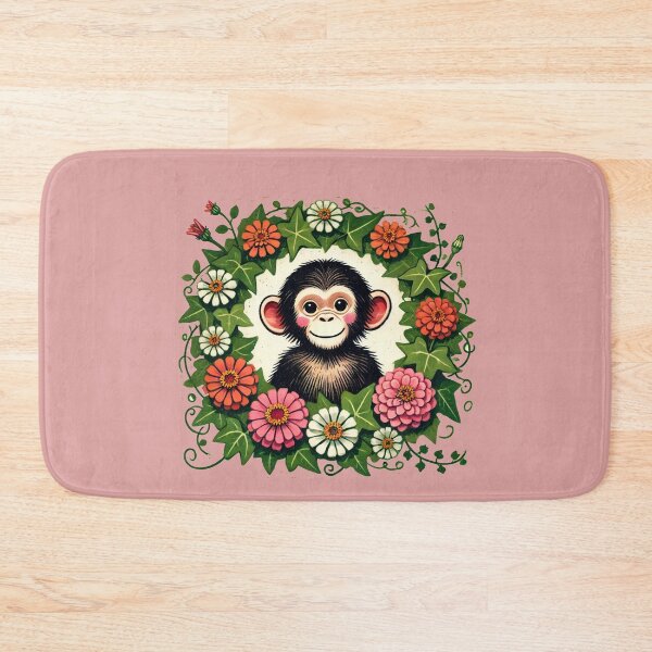 Item preview, Zinnias Chimp designed and sold by FrictionMaxxing.