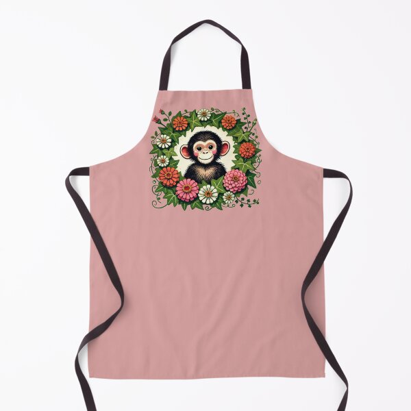 Item preview, Zinnias Chimp designed and sold by FrictionMaxxing.