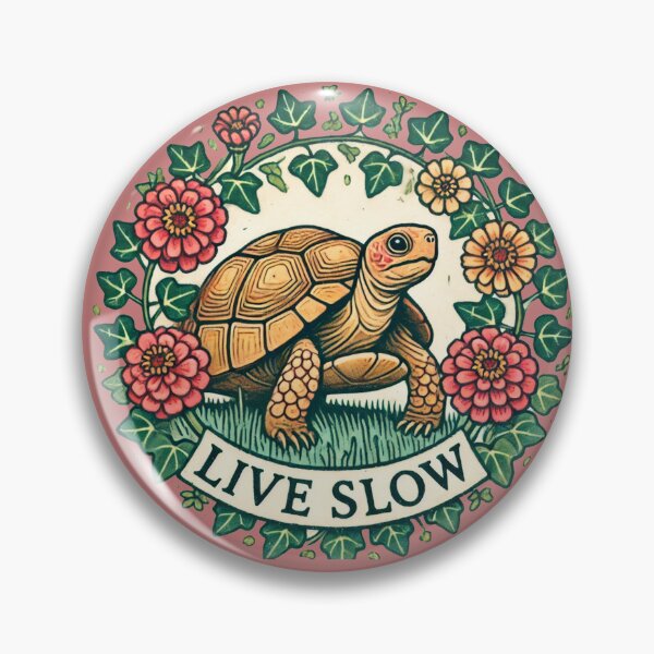 Item preview, Live Slow Turtle designed and sold by FrictionMaxxing.