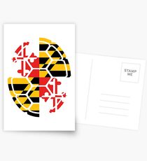Maryland Flag Shell Postcards