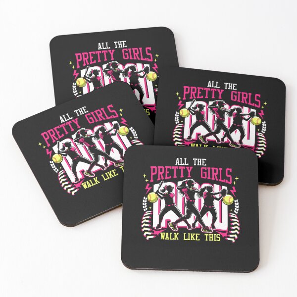 Item preview, All The Pretty Girls Walk Like This Softball Player Sports designed and sold by Dressed For  Duty.