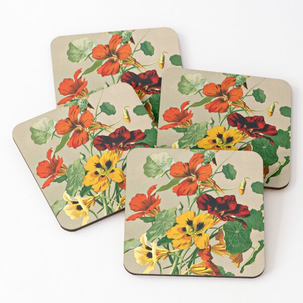 Item preview, Lush, Colorful, Nasturtium Flowers on a Plant 1885 designed and sold by RocketshipRetro.