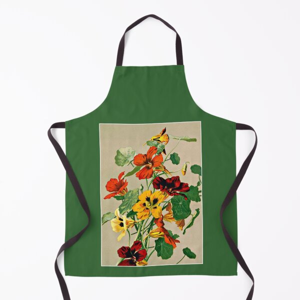 Item preview, Lush, Colorful, Nasturtium Flowers on a Plant 1885 designed and sold by RocketshipRetro.