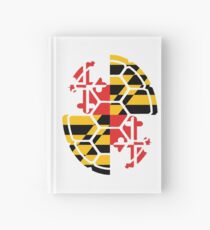 Maryland Flag Shell Hardcover Journal
