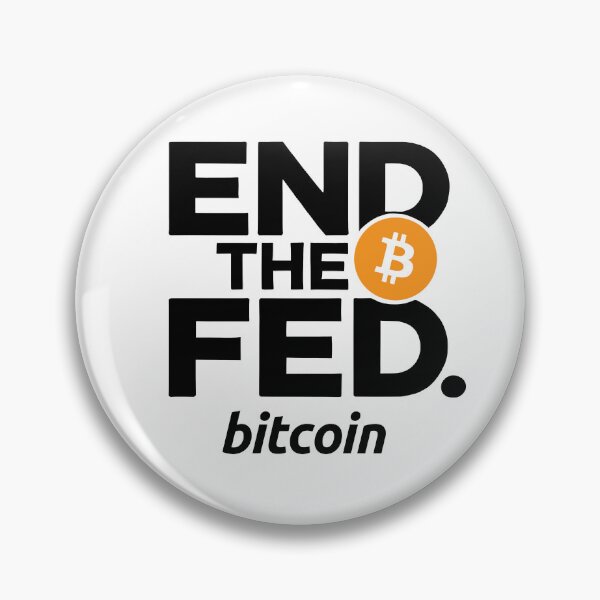 Item preview, End the FED Orange bitcoin logo design designed and sold by NoCompetition.