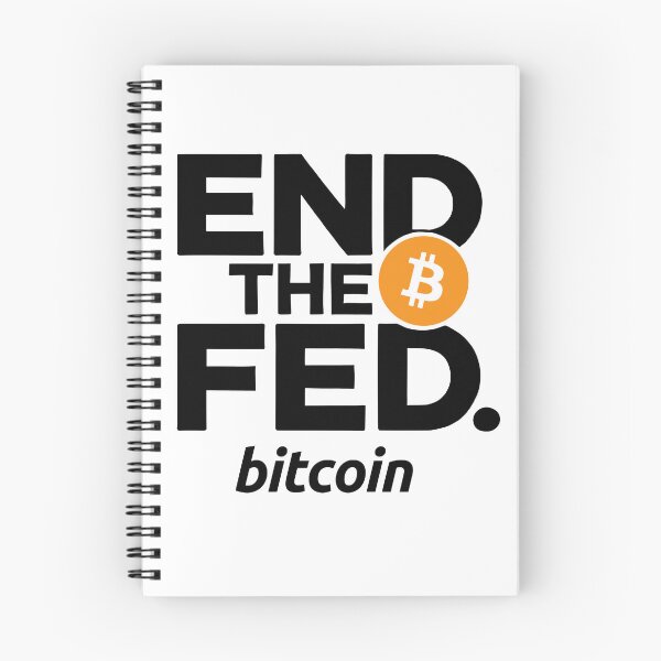 Item preview, End the FED Orange bitcoin logo design designed and sold by NoCompetition.