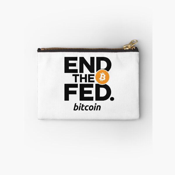 Item preview, End the FED Orange bitcoin logo design designed and sold by NoCompetition.
