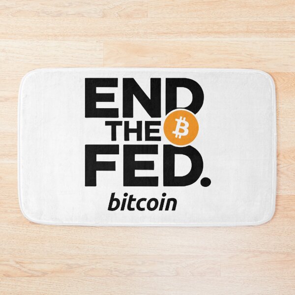 Artikelvorschau, Beenden Sie das orangefarbene Bitcoin-Logodesign der FED entworfen und verkauft von NoCompetition.