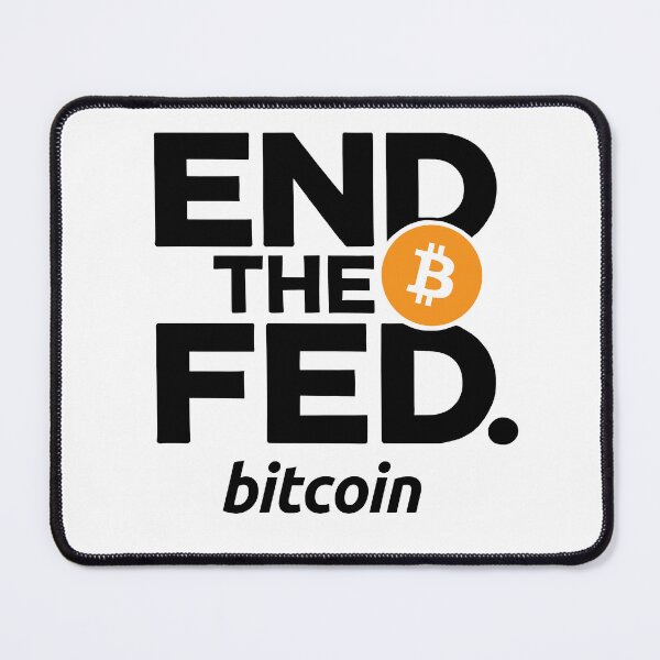 Item preview, End the FED Orange bitcoin logo design designed and sold by NoCompetition.
