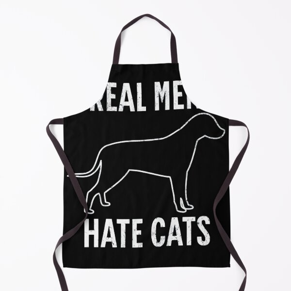 Item preview, Real men hate cats, funny dog lover, animal rivalry designed and sold by Merchattack.