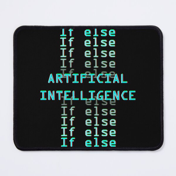 Item preview, Artificial intelligence  if else glitch blue designed and sold by Warrioll.