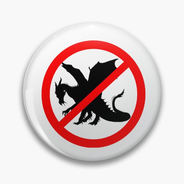 Item preview, No Dragons Allowed designed and sold by Surreallytee.