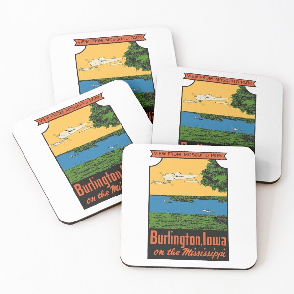 Item preview, Burlington Iowa Vintage Style Decal designed and sold by Decal Mania.