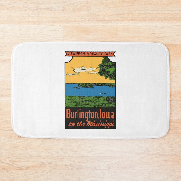 Item preview, Burlington Iowa Vintage Style Decal designed and sold by Decal Mania.