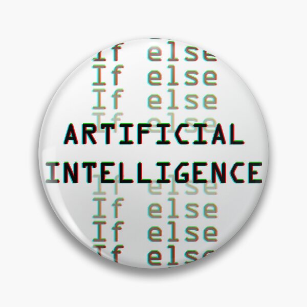 Item preview, Copy of Artificial intelligence  if else glitch black designed and sold by Warrioll.