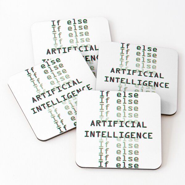 Item preview, Copy of Artificial intelligence  if else glitch black designed and sold by Warrioll.