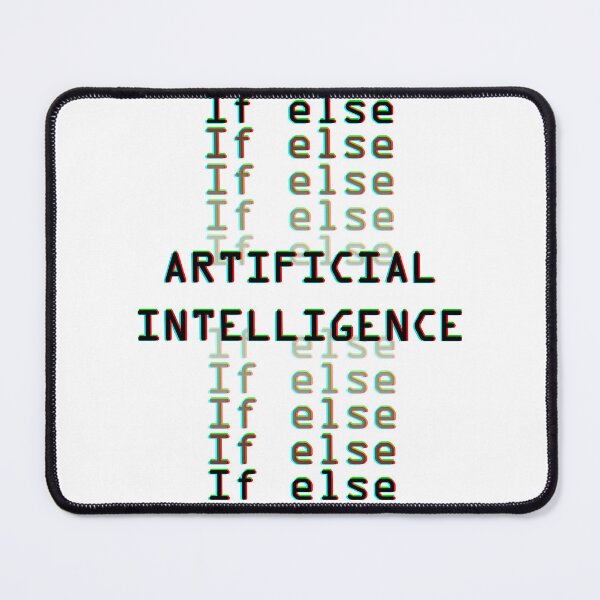 Item preview, Copy of Artificial intelligence  if else glitch black designed and sold by Warrioll.