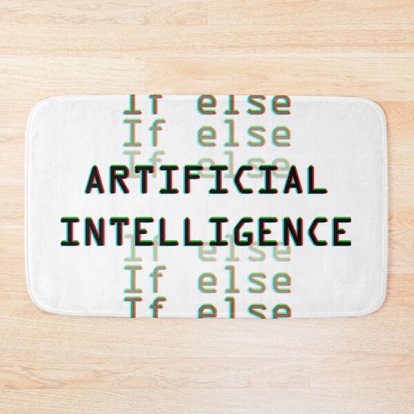 Item preview, Copy of Artificial intelligence  if else glitch black designed and sold by Warrioll.