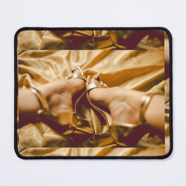 Item preview, Feet in golden high heels designed and sold by FeetArt888.