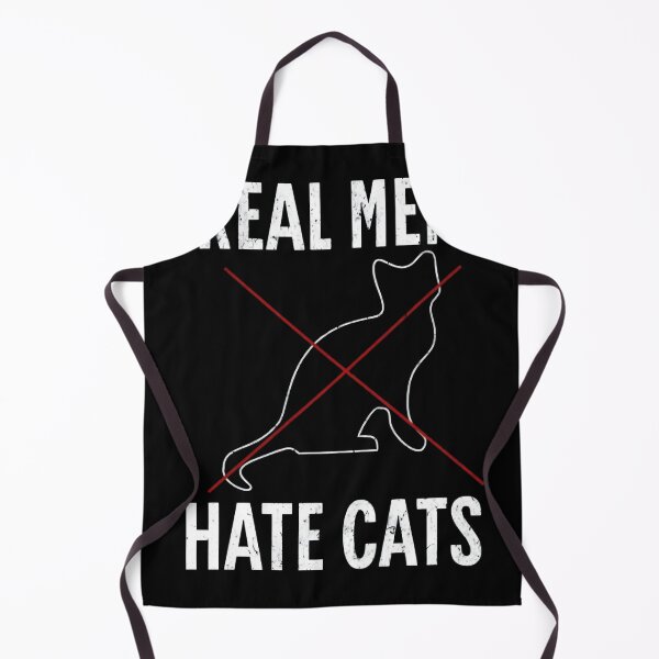 Item preview, Real men hate cats, funny dog lover, animal rivalry designed and sold by Merchattack.