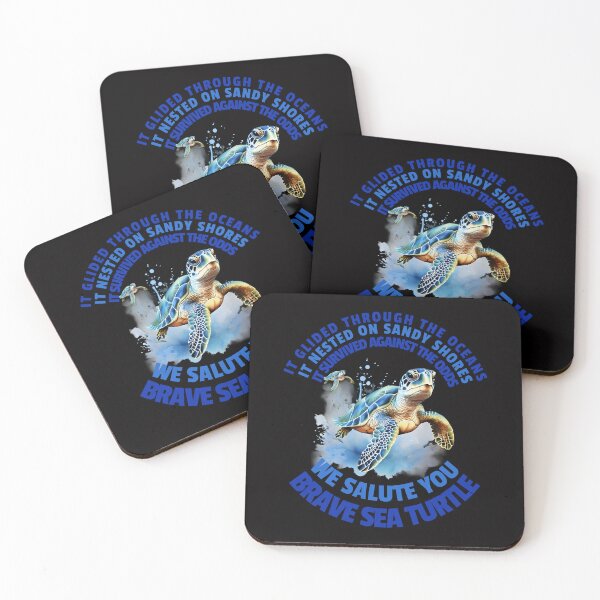 Item preview, We Salute You Brave Sea Turtle designed and sold by CoolCrazyQuirky.