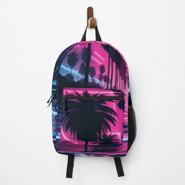 Item preview, Retro Neon Landscape Palms designed and sold by Exodoi.