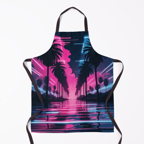 Item preview, Retro Neon Landscape Palms designed and sold by Exodoi.