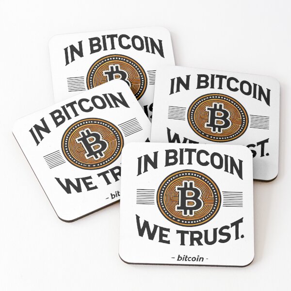 Item preview, In Bitcoin we Trust Orange Bitcoin logo designed and sold by NoCompetition.