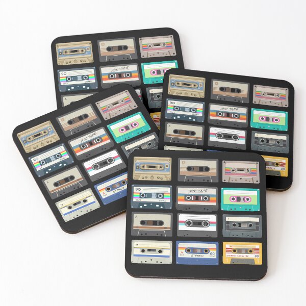 Aperçu de l'œuvre Cassette mixtape vintage créée et vendue par MilkyForest.