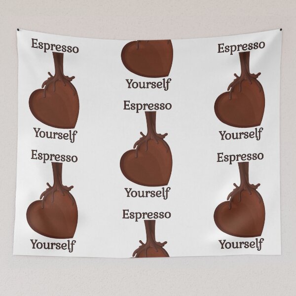 Item preview, Espresso yourself, funny coffee lover designed and sold by Merchattack.
