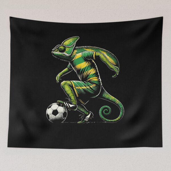 Artikelvorschau, Chameleon Lizards Soccer Player Reptile Pet entworfen und verkauft von Dressed For  Duty.