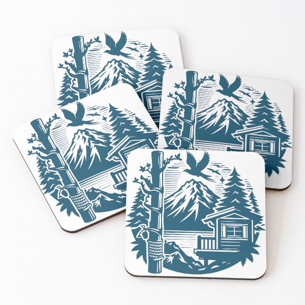 Item preview, Crow's Flying Over Mountain Lake designed and sold by designdukan.