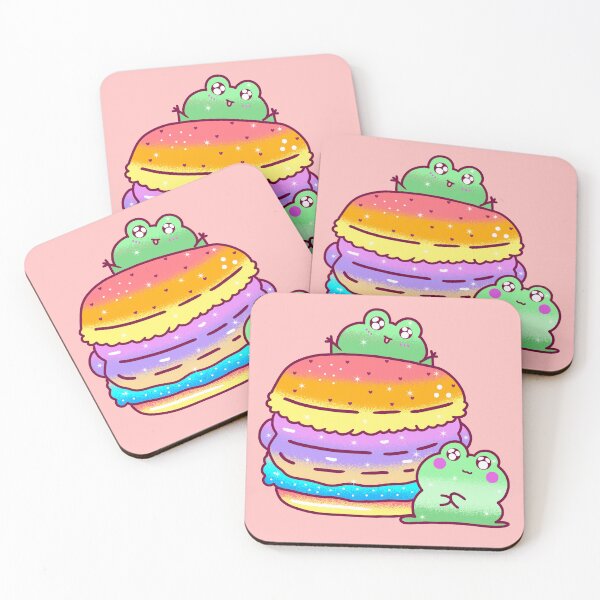 Item preview, Adorable Cute Kawaii macaron froggies designed and sold by Quacktails.