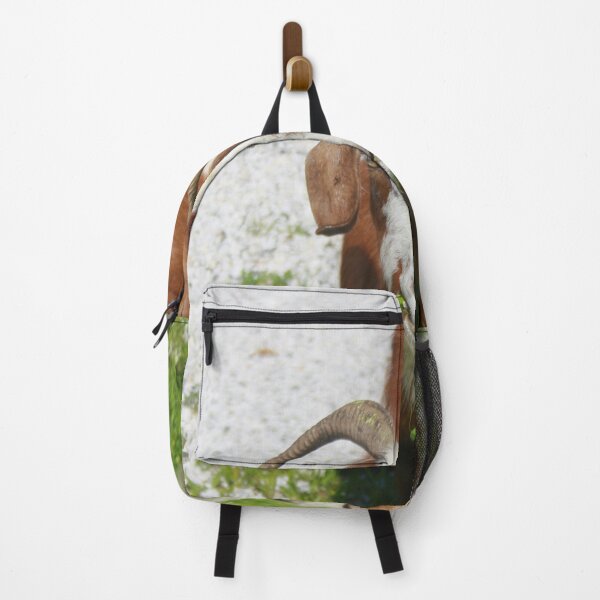 Item preview, Whimsical Portrait of a Horned Goat Grazing designed and sold by taiche.