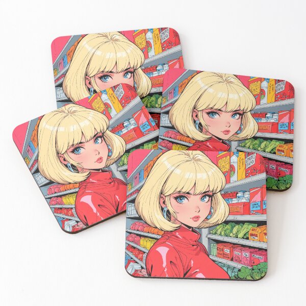 Item preview, Anime super girl at the grocery store  designed and sold by Millionsxi.