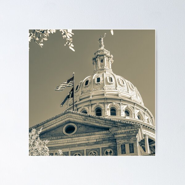 Item preview, Timeless Texas Capitol In Sepia designed and sold by Gregory Ballos.