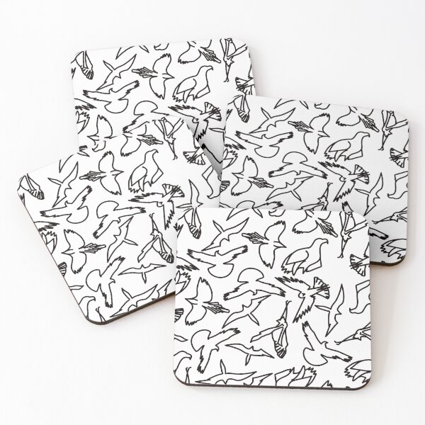 Item preview, Birds in flight Repeating Pattern/colouring sheet designed and sold by IttyDesignsByJ.