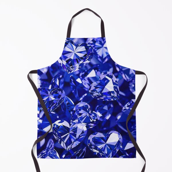 Item preview, Blue Crystal Hearts Diamond designed and sold by Bunmigraphics .