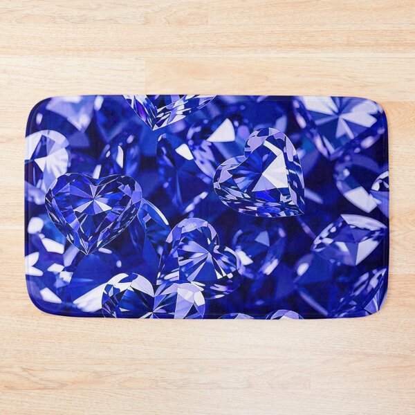 Item preview, Blue Crystal Hearts Diamond designed and sold by Bunmigraphics .
