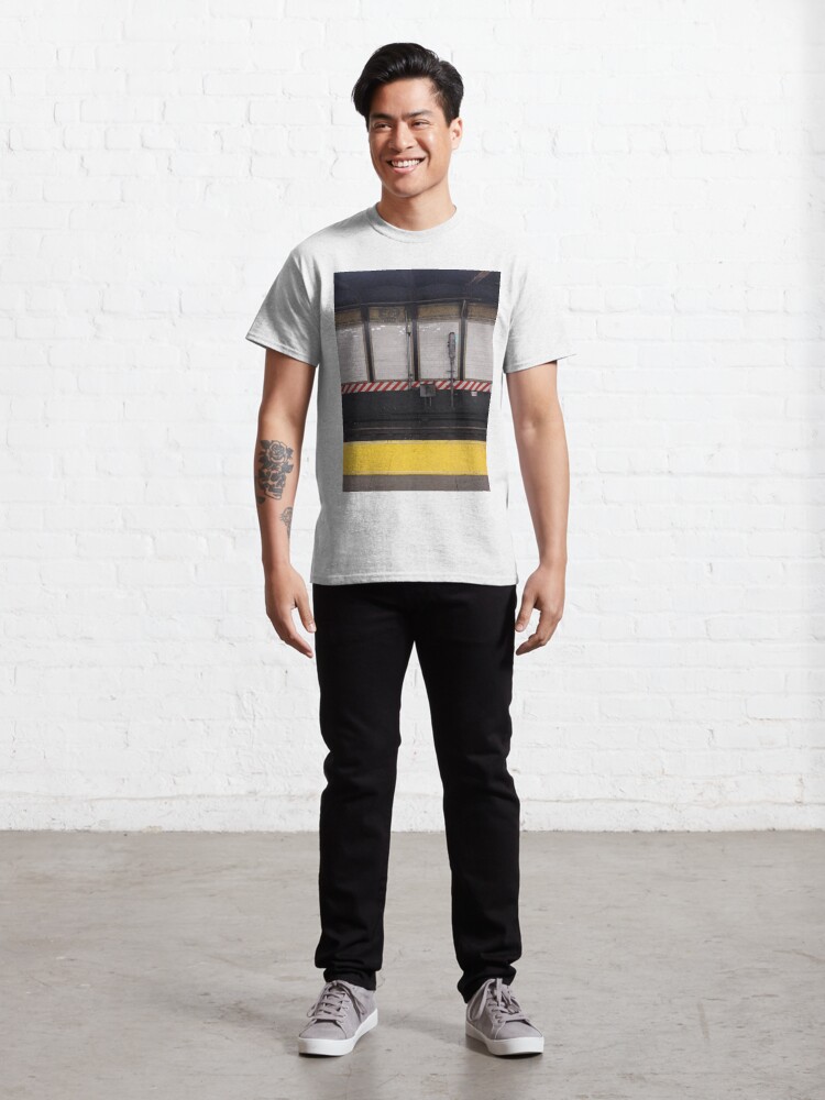 Alternate view of Happiness, Building, Skyscraper, New York, Manhattan, Street, Pedestrians, Cars, Towers, morning, trees, subway, station, Spring, flowers, Brooklyn Classic T-Shirt