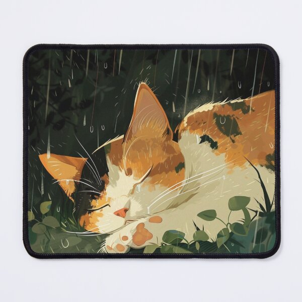 Item preview, Lofi Cat Sleeping In The Rain designed and sold by BogoBrands.