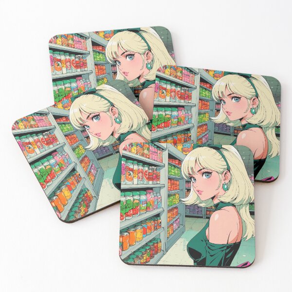 Item preview, Anime super girl at the grocery store  designed and sold by Millionsxi.