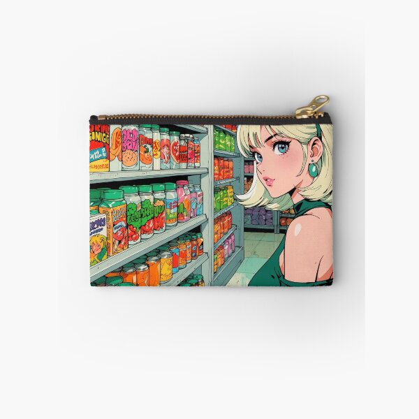 Item preview, Anime super girl at the grocery store  designed and sold by Millionsxi.