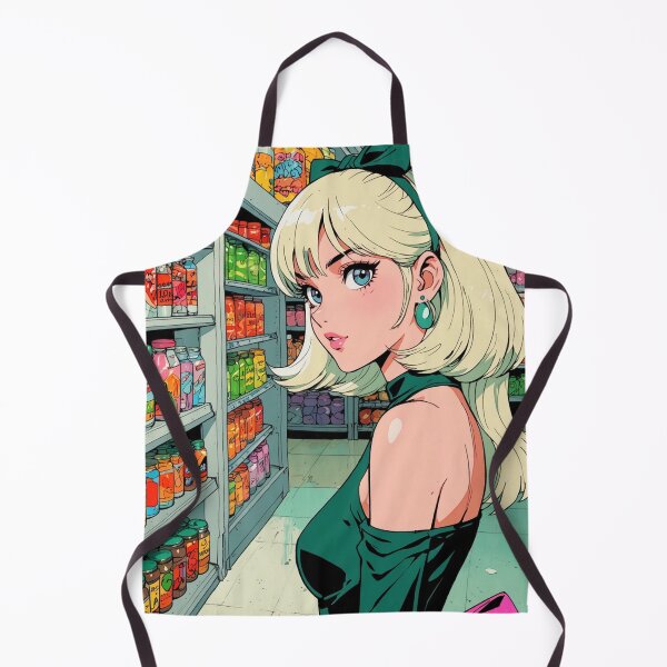 Item preview, Anime super girl at the grocery store  designed and sold by Millionsxi.