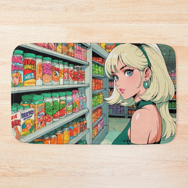 Item preview, Anime super girl at the grocery store  designed and sold by Millionsxi.