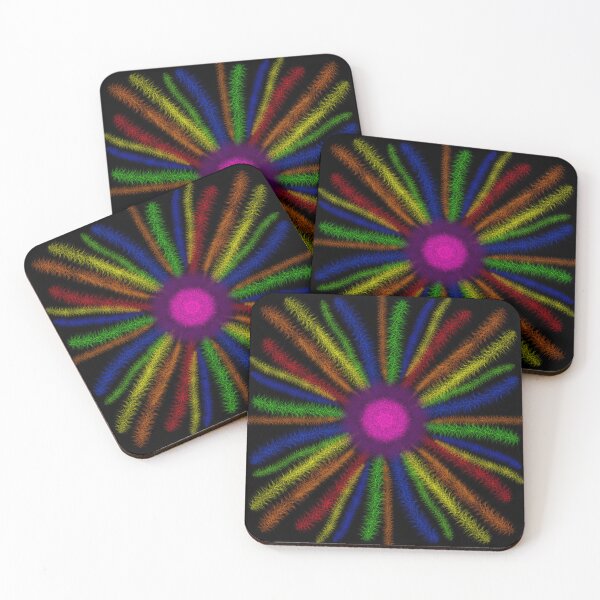 Item preview, Rainbow abstract flower  designed and sold by Stefrait-7.