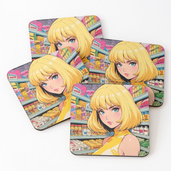 Item preview, Anime super girl at the grocery store  designed and sold by Millionsxi.