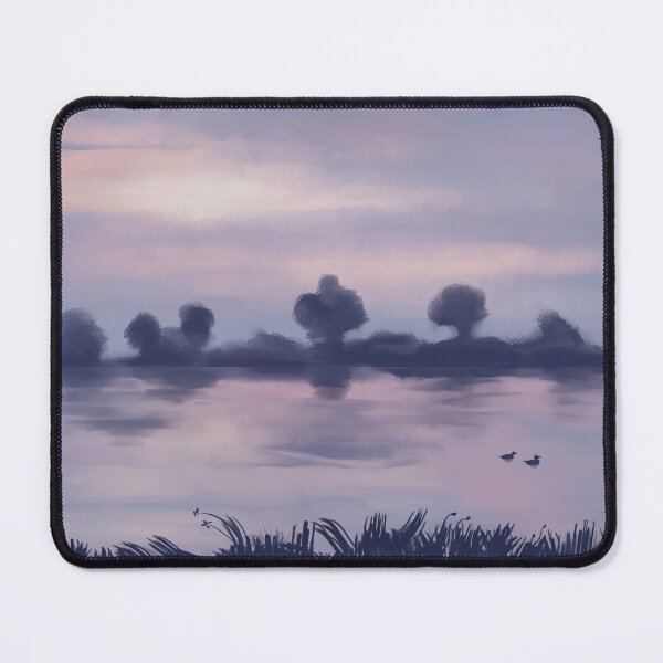 Item preview, Lavender sunrise over the swamp designed and sold by Alpacapricot.