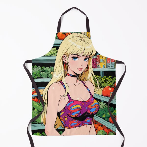 Item preview, Anime super girl at the grocery store  designed and sold by Millionsxi.