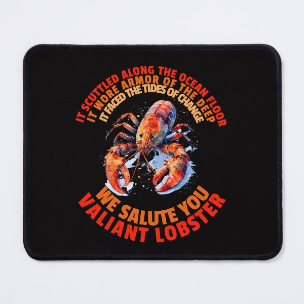 Item preview, Valiant Lobster - Inspirational and Bold Ocean Design designed and sold by CoolCrazyQuirky.